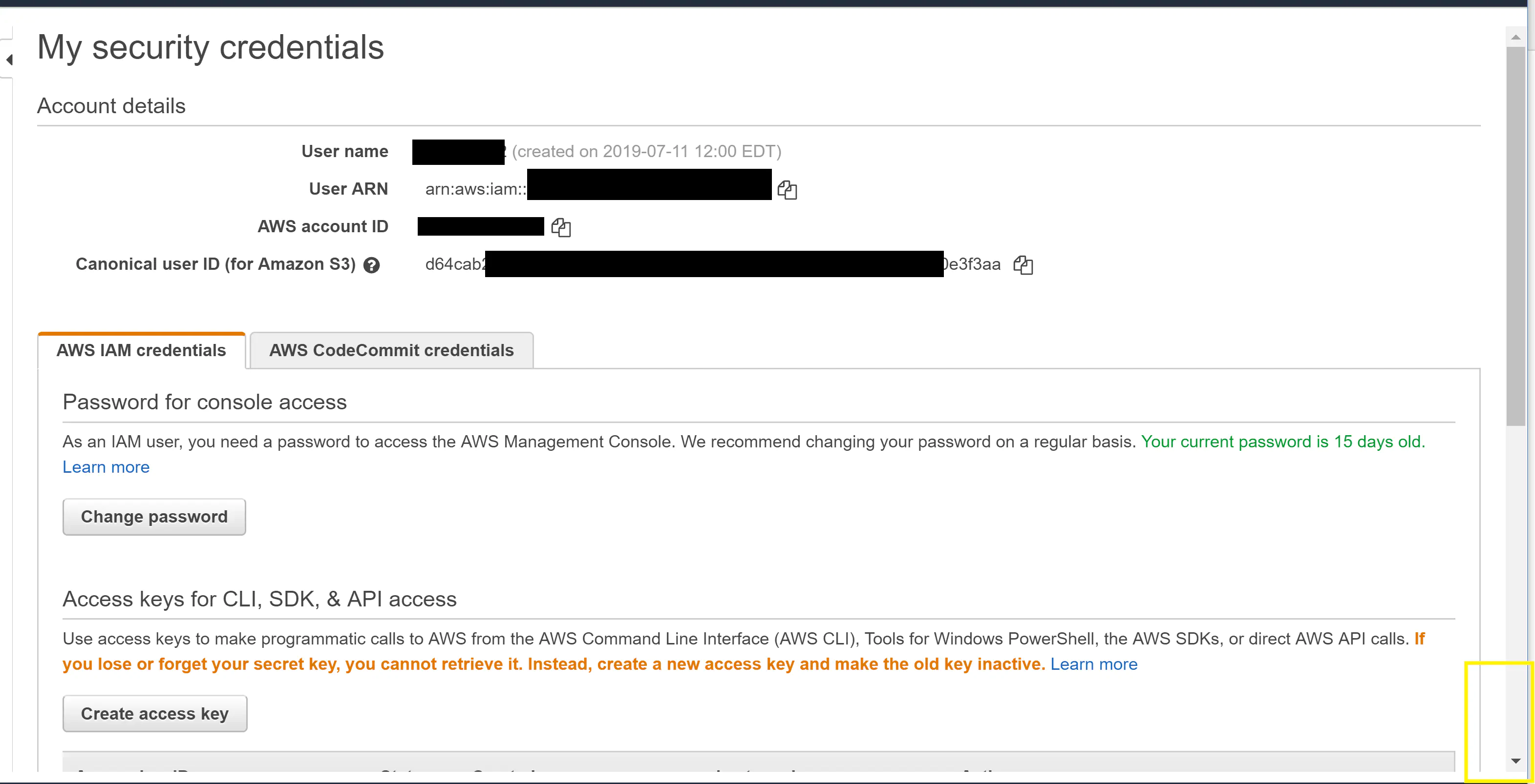 aws mfa enable iam user