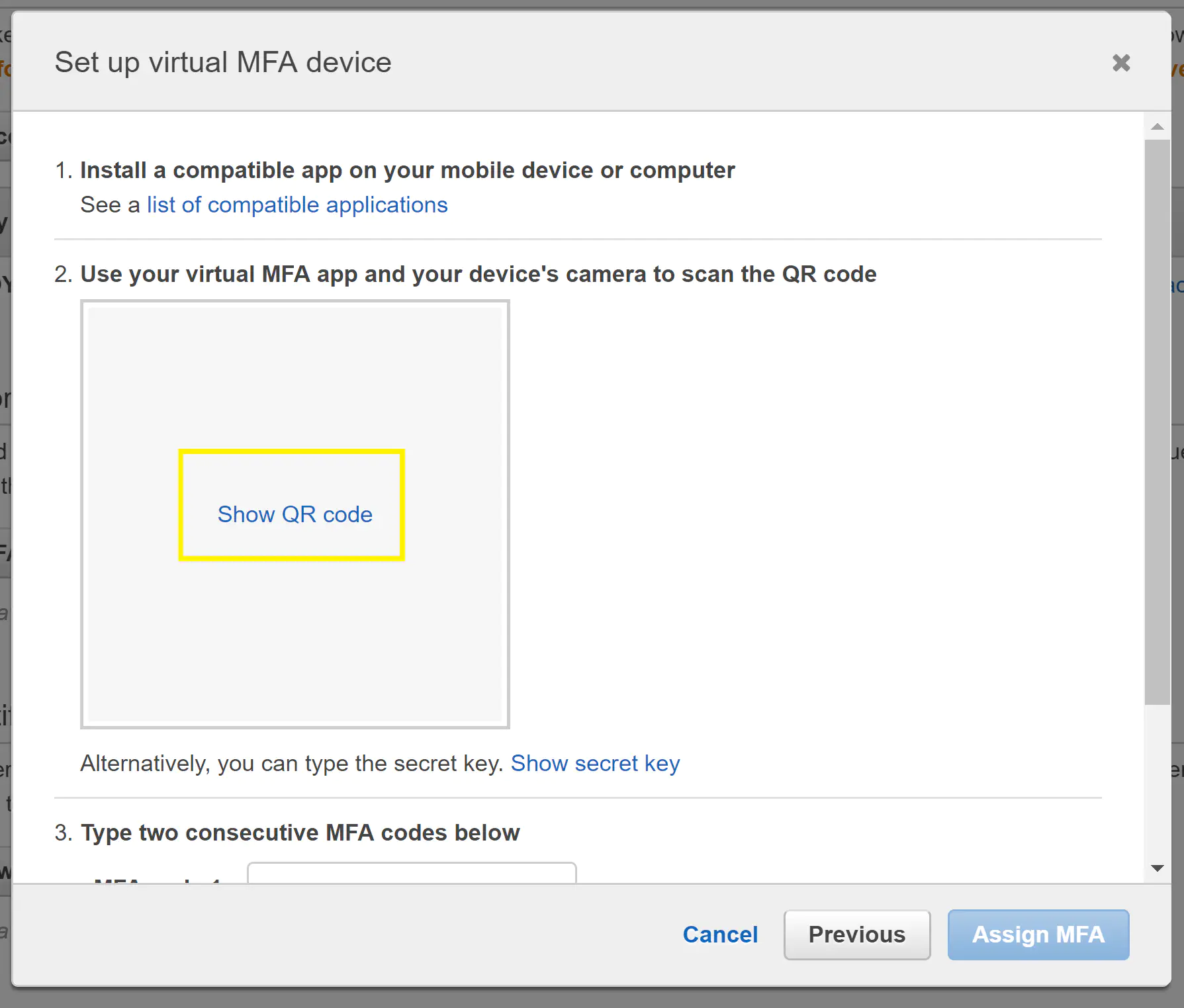 aws mfa enable iam user